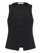 Waistcoat With Wide Straps Vests Knitted Vests Black Mango