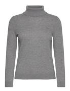 Extrafine Lambswool Rollneck Tops Knitwear Turtleneck Grey GANT