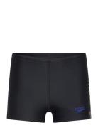 Boys Plastisol Placement Aquashort Sport Swimshorts Black Speedo