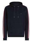 Global Stripe Tape Hoody Tops Sweatshirts & Hoodies Hoodies Navy Tommy...