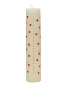 Polka Calendar Candle Home Decoration Candles Block Candles Red OYOY L...