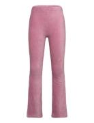 Leggings Flare Cord Tricot Bottoms Leggings Pink Lindex