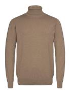 Inancona Roll Neck Tops Knitwear Turtlenecks Brown INDICODE