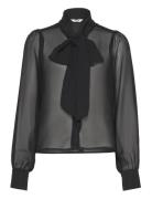 Zira-M Tops Blouses Long-sleeved Black MbyM