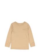 Ted Ls Tops T-shirts Long-sleeved T-Skjorte Beige MarMar Copenhagen