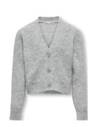 Kogoriana L/S Glitter Cardigan Knt Tops Knitwear Cardigans Grey Kids O...