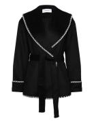 Yara Shawl Collar Wool Blend Jacket Uldjakke Jakke Black Bubbleroom