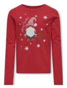 Kogxmas Yrsa Christmas Reg L/S Top Jrs Tops T-shirts Long-sleeved T-Sk...