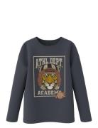 Nkmorindo Ls Top Pb Tops T-shirts Long-sleeved T-Skjorte Grey Name It