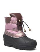 Winter Boot Vinterstøvler Med Snøre Pink Mikk-line