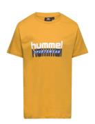 Hmltukas T-Shirt S/S Sport T-Kortærmet Skjorte Yellow Hummel