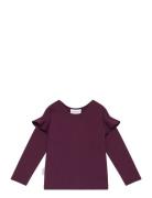 Frilla Shirt Tops T-shirts Long-sleeved T-Skjorte Red Gugguu