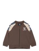 Hmlherman Zip Jacket Tops Sweatshirts & Hoodies Sweatshirts Brown Humm...