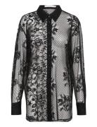 Laicagz Ls Shirt Tops Shirts Long-sleeved Black Gestuz