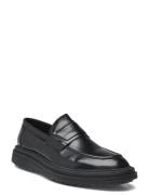 T43-6930 Loafers Flade Sko Black TGA By Ahler