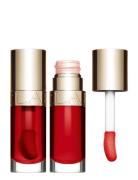 Lip Comfort Oil 08 Strawberry Lipgloss Makeup Red Clarins