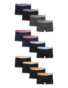 Jackarim Solid Trunks 12 Pack Boxershorts Black Jack & J S