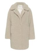 Crthyra Coat Outerwear Faux Fur Cream Cream