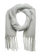 Scarf Big Fringe Solid Accessories Scarves Winter Scarves Blue Lindex