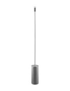 Floor Lamp Rib Brushed Steel Home Lighting Lamps Floor Lamps Silver Gl...