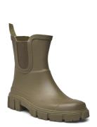 Rain Boots - Mid Height With E Gummistøvler Sko Khaki Green ANGULUS