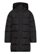 Hood Quilted Coat Foret Jakke Black Mango