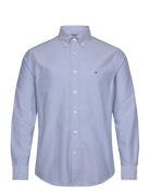 Solid Heritage Oxford Rf Shirt Tops Shirts Casual Blue Tommy Hilfiger