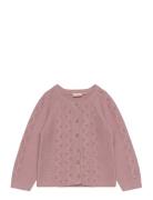 Cardigan Knit Tops Knitwear Cardigans Pink Fixoni