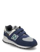 New Balance 574 Kids Hook & Loop Sport Sneakers Low-top Sneakers Blue ...