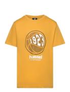 Hmlleo T-Shirt S/S Sport T-Kortærmet Skjorte Yellow Hummel