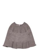 Merino Knit Blouse With Frill Tops Blouses & Tunics Grey Copenhagen Co...