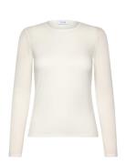 Lr-Duffy Tops T-shirts & Tops Long-sleeved White Levete Room