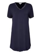 Bamboo Short Sleeve Nightdress With Nattøj Blue Lady Avenue