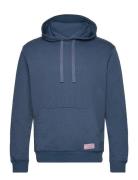 Jacquard Terry Hoodie Tops Sweatshirts & Hoodies Hoodies Navy Scotch &...