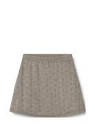 Knit Skirt Marta Dresses & Skirts Skirts Short Skirts Grey Wheat