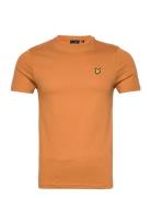 Plain T-Shirt Tops T-Kortærmet Skjorte Orange Lyle & Scott