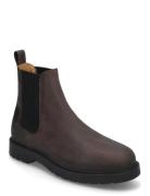 Slhtim Leather Chelsea Boot Støvlet Chelsea Boot Brown Selected Homme