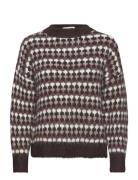 Patrisia Knit Pullover Tops Knitwear Jumpers Brown A-View