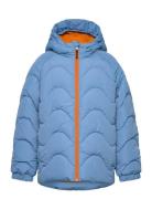 Jacket W. Hood - Quilt Outerwear Jackets & Coats Quilted Jackets Blue ...