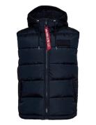 Hooded Puffer Vest Fd Designers Vests Blue Alpha Industries