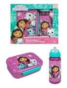 Gabby's Dollhuse Lunch Box And Water Bottle Set Home Meal Time Lunch B...