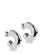 Gianna Hoops Accessories Jewellery Earrings Hoops Silver Enamel Copenh...