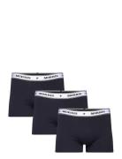 Morris Boxer Brief 3-Pack Black Boxershorts Navy Morris