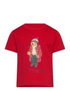 Polo Bear Cotton Jersey Tee Tops T-Kortærmet Skjorte Red Ralph Lauren ...