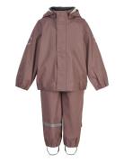 Pu Rain W. Susp. Recycled Outerwear Rainwear Rainwear Sets Multi/patte...