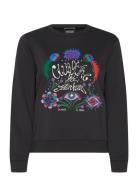 Embroidered Regular Fit Sweatshirt Tops Sweatshirts & Hoodies Sweatshi...