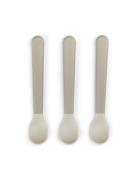 Foodie Easy-Grip Baby Spoon 3-Pack Sand Home Meal Time Cutlery Grey D ...