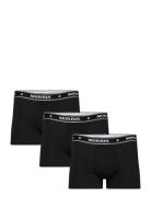 Morris Boxer Brief 3-Pack Black Boxershorts Black Morris