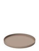 Tray Circle Home Tableware Dining & Table Accessories Trays Beige Cooe...