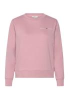 Reg Printed Graphic C-Neck Tops Sweatshirts & Hoodies Sweatshirts Pink...